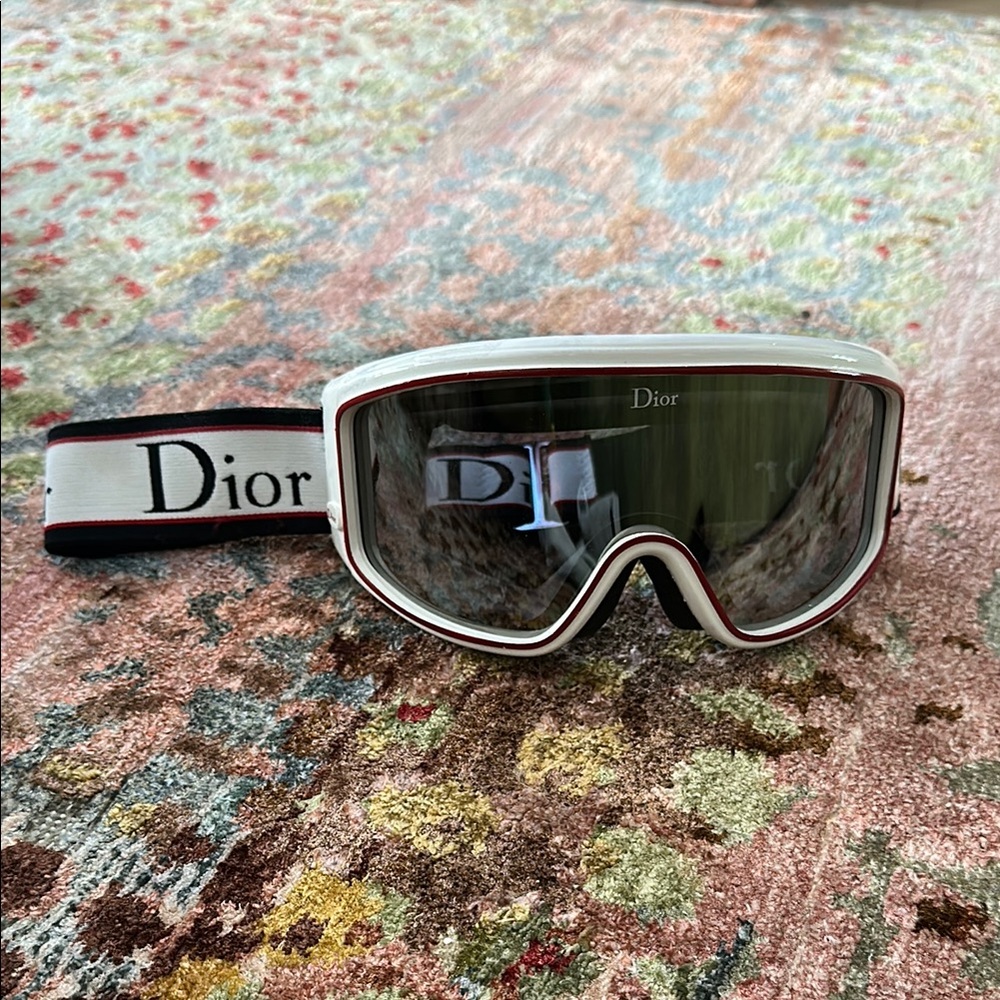 Dior Black and White Ski Goggles